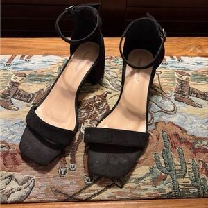 Black Ankle Strap Heels